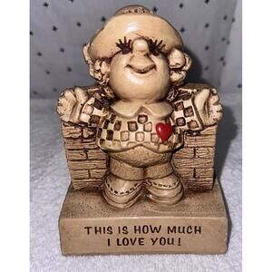 Vintage Paula 1969 Made In USA Figurine This Is How Much I Love You ❤️